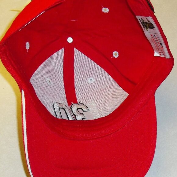 Ken Griffey Jr. Cincinnati Reds Mens Vintage Adjustable Red Strapback hat New - Picture 3 of 5